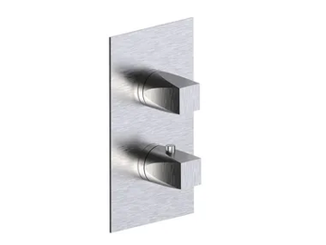 ALINE 49712V3 - Thermostatic stainless steel shower mixer with plate by Rubinetterie Frattini - view 2